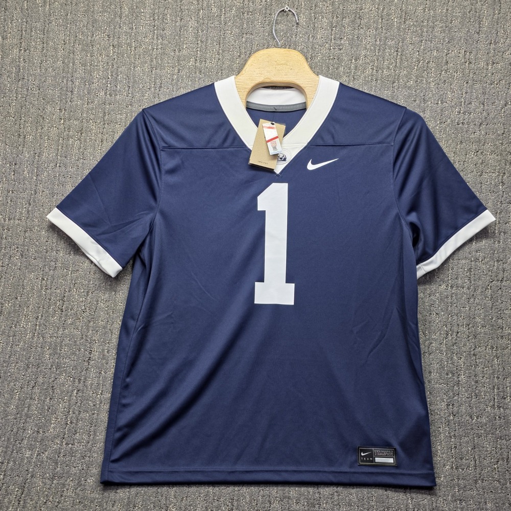 NWT Nike Penn State Nittany Lions #1 Football Jersey Mens XL Navy Game Blue $130